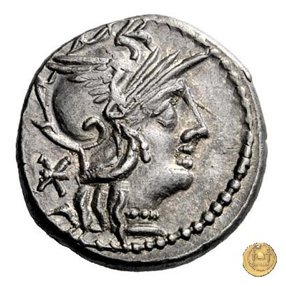 243/1 - denario Ti. Minucius C.f. Augurinus 134 BC (Roma)