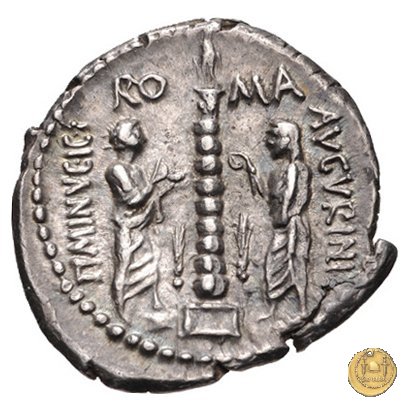 243/1 - denario Ti. Minucius C.f. Augurinus 134 BC (Roma)