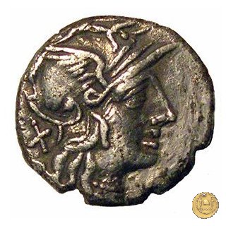 243/1 - denario Ti. Minucius C.f. Augurinus 134 BC (Roma)