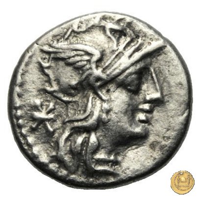 243/1 - denario Ti. Minucius C.f. Augurinus 134 BC (Roma)