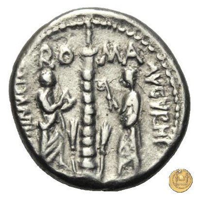 243/1 - denario Ti. Minucius C.f. Augurinus 134 BC (Roma)