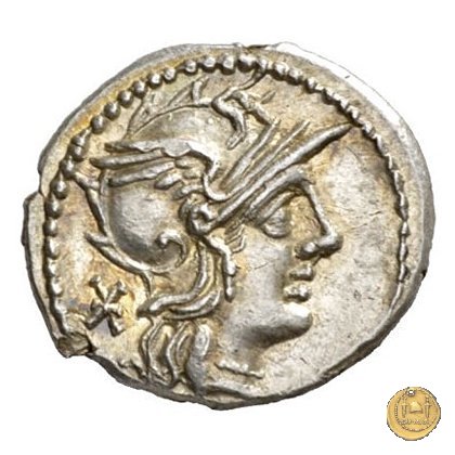 243/1 - denario Ti. Minucius C.f. Augurinus 134 BC (Roma)