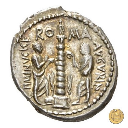 243/1 - denario Ti. Minucius C.f. Augurinus 134 BC (Roma)