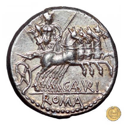 244/1 - denario C. Aburius Geminus 134 BC (Roma)