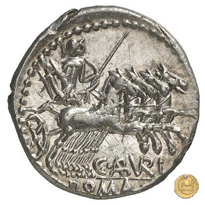 244/1 - denario C. Aburius Geminus 134 BC (Roma)