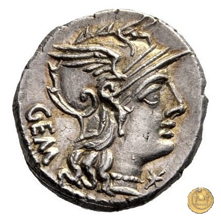 244/1 - denario C. Aburius Geminus 134 BC (Roma)