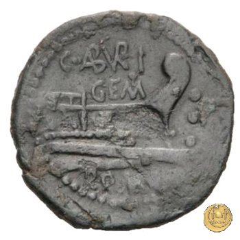244/3 - quadrante C. Aburius Geminus 134 a.C. (Roma)