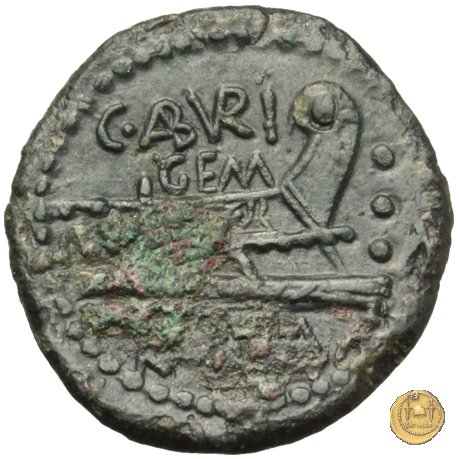 244/3 - quadrante C. Aburius Geminus 134 BC (Roma)