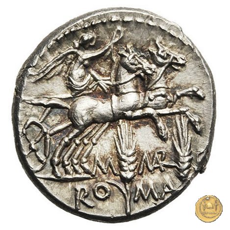 245/1 - denario M. Marcius Mn.f. 134 BC (Roma)