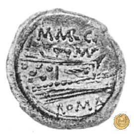 245/2 - triente M. Marcius Mn.f. 134 BC (Roma)