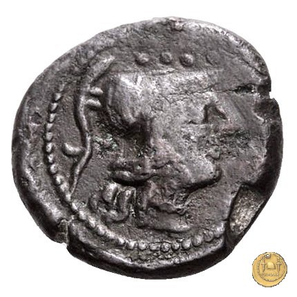 245/2 - triente M. Marcius Mn.f. 134 BC (Roma)