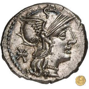 249/1 - denario P. Maenius Antiaticus M.f. 132 BC (Roma)