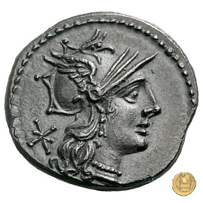 249/1 - denario P. Maenius Antiaticus M.f. 132 BC (Roma)