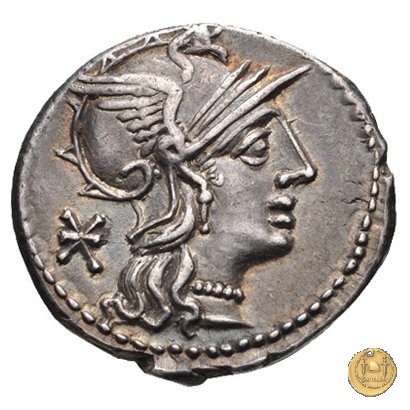 249/1 - denario P. Maenius Antiaticus M.f. 132 BC (Roma)