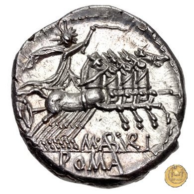 250/1 - denario M. Aburius M.f. Geminus 132 BC (Roma)