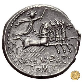 250/1 - denario M. Aburius M.f. Geminus 132 BC (Roma)