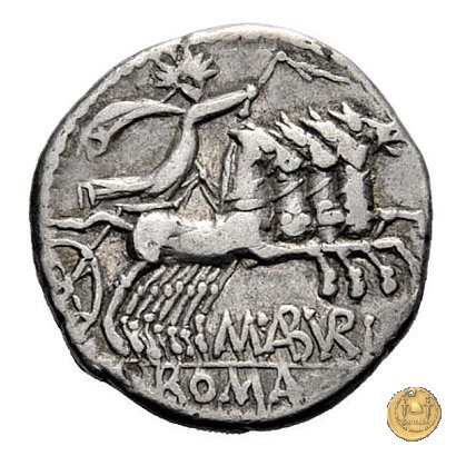 250/1 - denario M. Aburius M.f. Geminus 132 BC (Roma)