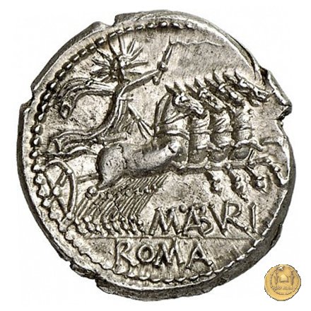 250/1 - denario M. Aburius M.f. Geminus 132 BC (Roma)