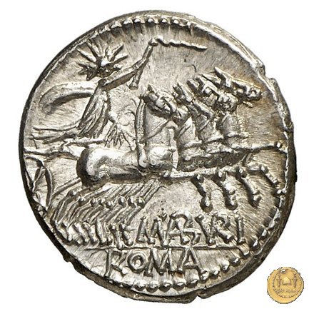 250/1 - denario M. Aburius M.f. Geminus 132 BC (Roma)