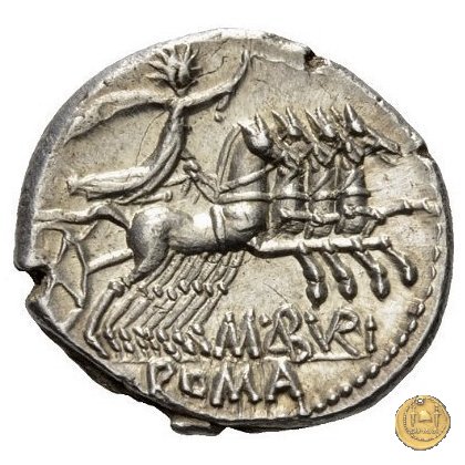 250/1 - denario M. Aburius M.f. Geminus 132 BC (Roma)