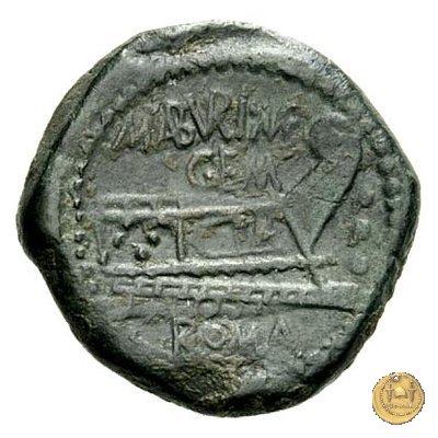 250/2 - quadrante M. Aburius M.f. Geminus 132 BC (Roma)