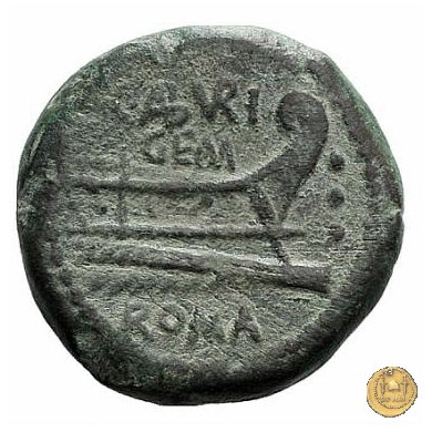 250/2 - quadrante M. Aburius M.f. Geminus 132 BC (Roma)