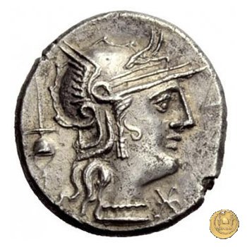 252/1 - denario L. Postumius Albinus 131 BC (Roma)