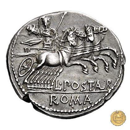 252/1 - denario L. Postumius Albinus 131 BC (Roma)