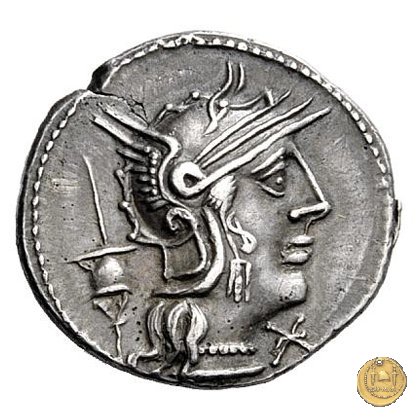 252/1 - denario L. Postumius Albinus 131 BC (Roma)