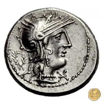 253/1 - denario L. Opimius Q.f.Q.n. 131 BC (Roma)