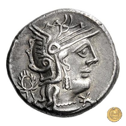 253/1 - denario L. Opimius Q.f.Q.n. 131 BC (Roma)