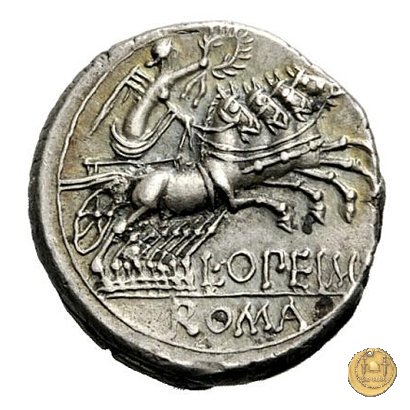 253/1 - denario L. Opimius Q.f.Q.n. 131 BC (Roma)