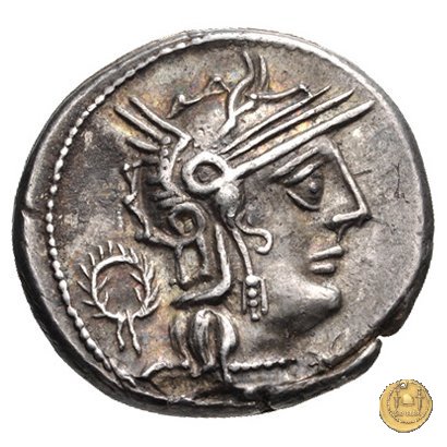 253/1 - denario L. Opimius Q.f.Q.n. 131 BC (Roma)