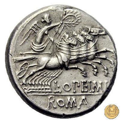 253/1 - denario L. Opimius Q.f.Q.n. 131 BC (Roma)