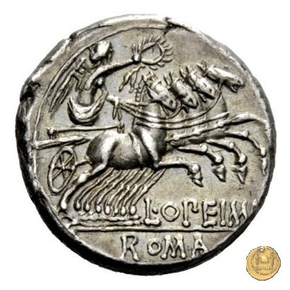 253/1 - denario L. Opimius Q.f.Q.n. 131 BC (Roma)