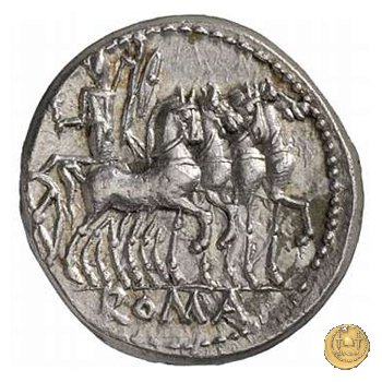 255/1 - denario M. Acilius M.f. 130 BC (Roma)