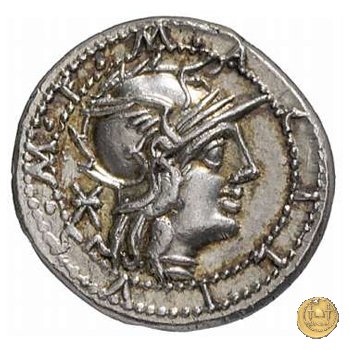 255/1 - denario M. Acilius M.f. 130 BC (Roma)