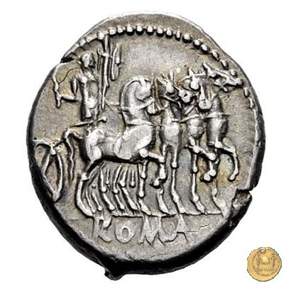 255/1 - denario M. Acilius M.f. 130 BC (Roma)