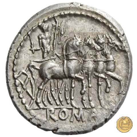 255/1 - denario M. Acilius M.f. 130 BC (Roma)