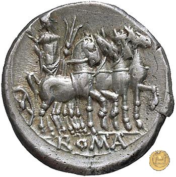 257/1 - denario M. Vargunteius 130 BC (Roma)