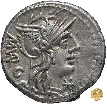257/1 - denario M. Vargunteius 130 BC (Roma)