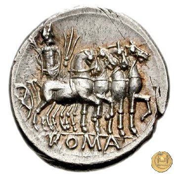 257/1 - denario M. Vargunteius 130 BC (Roma)