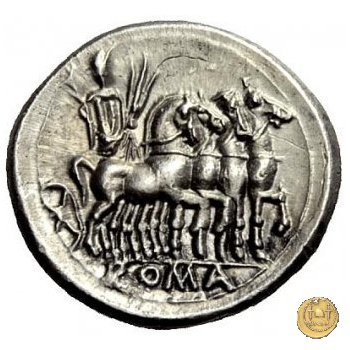 257/1 - denario M. Vargunteius 130 BC (Roma)