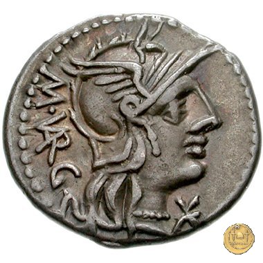 257/1 - denario M. Vargunteius 130 BC (Roma)