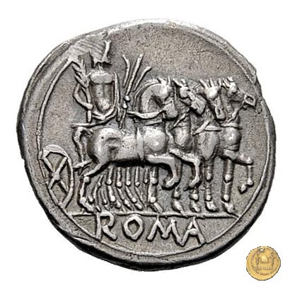 257/1 - denario M. Vargunteius 130 BC (Roma)