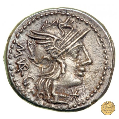 257/1 - denario M. Vargunteius 130 BC (Roma)