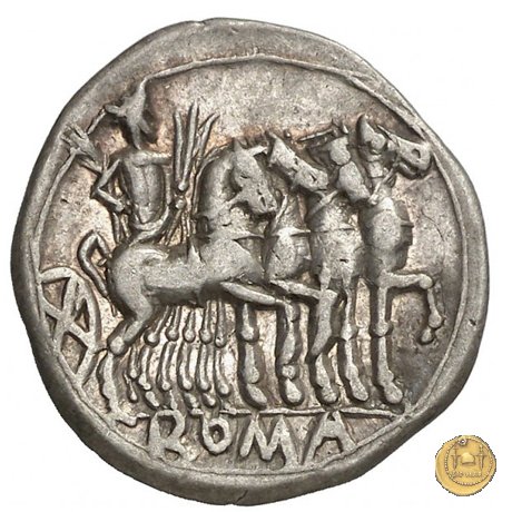 257/1 - denario M. Vargunteius 130 BC (Roma)