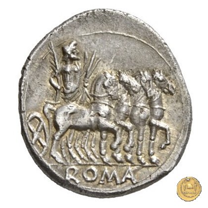 257/1 - denario M. Vargunteius 130 BC (Roma)