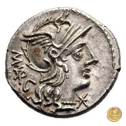 257/1 - denario M. Vargunteius 130 BC (Roma)