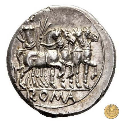 257/1 - denario M. Vargunteius 130 BC (Roma)